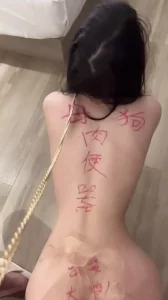 母狗肉便器 插着肛塞 羞辱后入